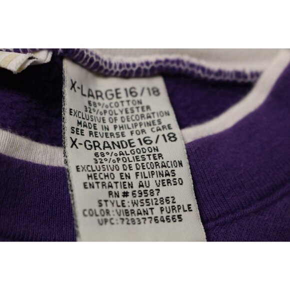 White Stag Womens Halloween Sweatshirt X-Large Purple Witch & Cat Embroidery - Picture 6 of 13